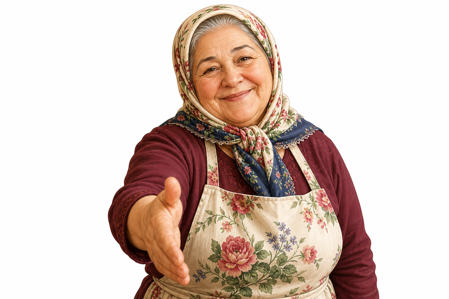 Yöresel restoran işletmecisi el sıkışıyor